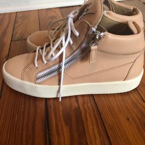 Giuseppe Zanotti Nude Blush Pink London High Top